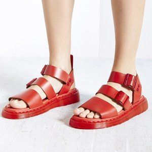 Dr. Marten's Gryphon Mono Red Sandals
